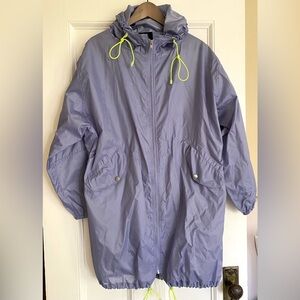 Smythe lavender utility jacket with neon green ties - size Small